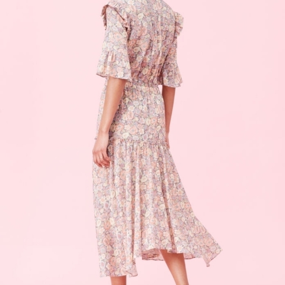 La Vie Rebecca Taylor Josephine Lurex Dress Anthro - Picture 2 of 12
